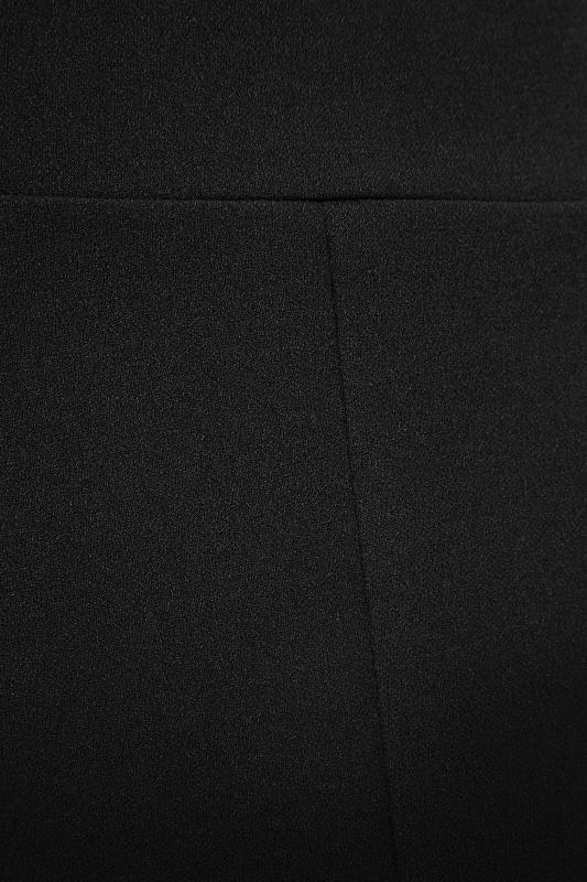 Plus Size Black Scuba Front Split Trousers | Yours Clothing 5