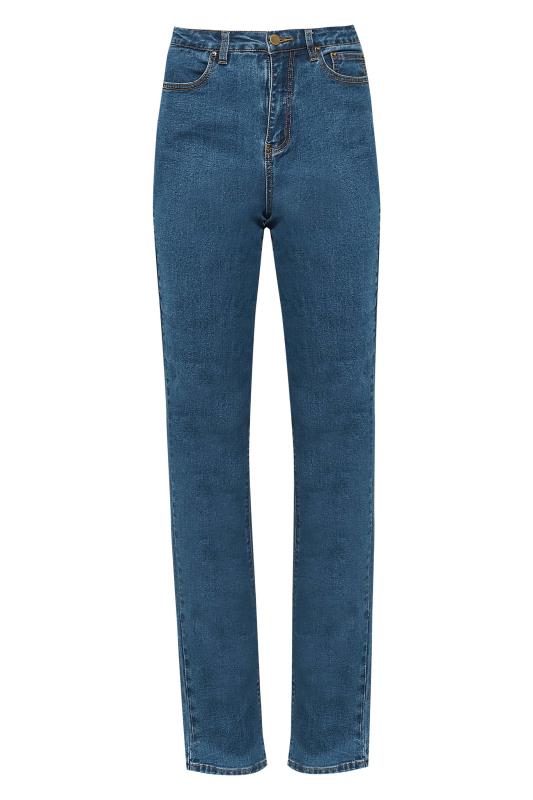 LTS Tall Indigo Blue UNA Washed Mom Jeans 5