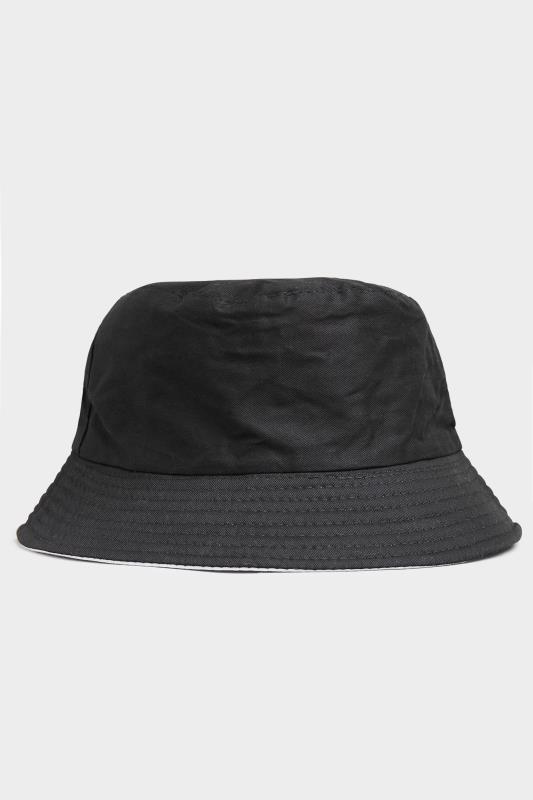 Black Reversible Bucket Hat 1