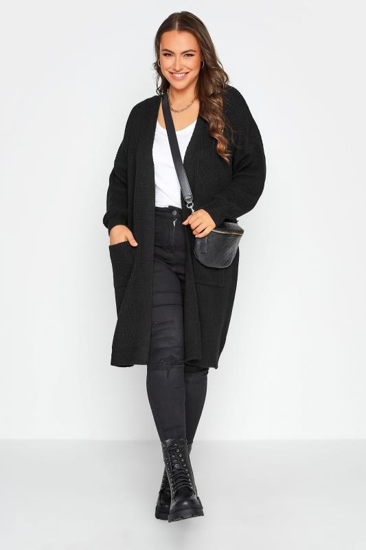 Curve Black Knitted Cardigan 2