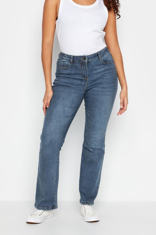  Tallas Grandes M&Co Blue Mid Wash Bootcut Jeans