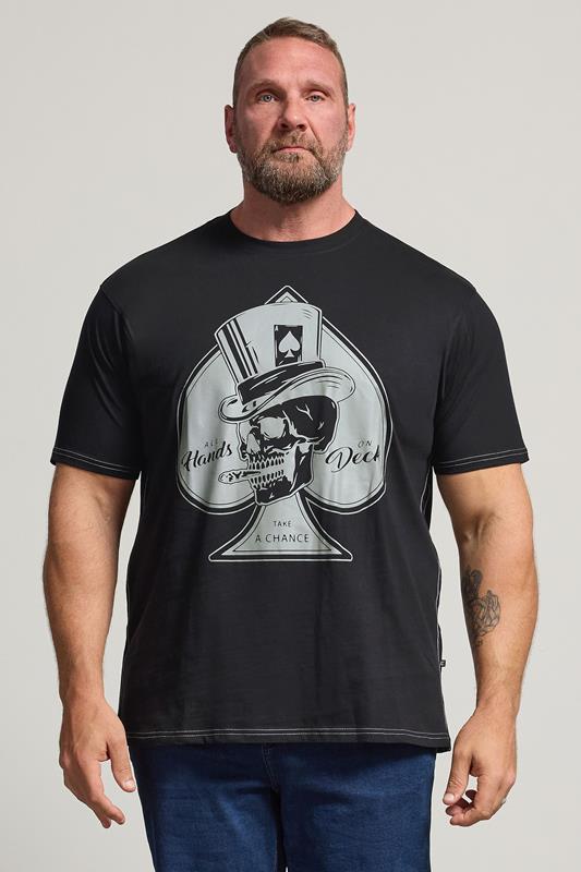  BadRhino KAM Big & Tall Black Ace of Spades Skull T-Shirt