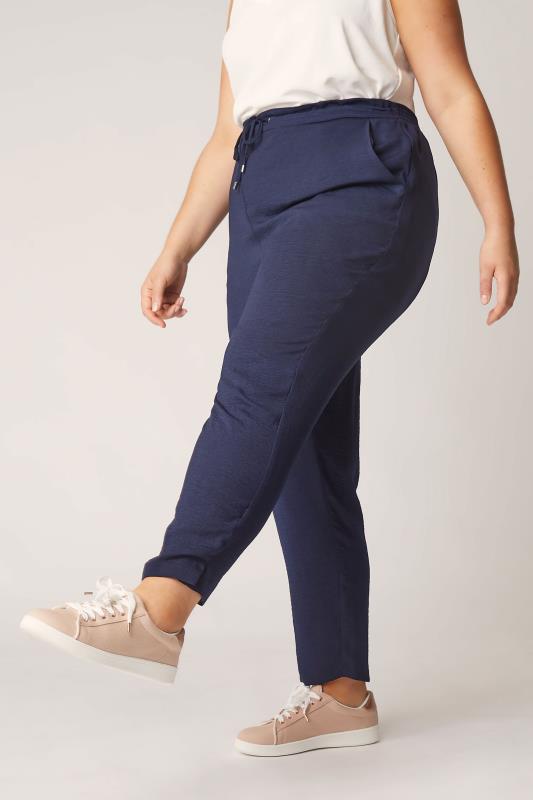 Plus Size  THE LIMITED EDIT Navy Slim Joggers