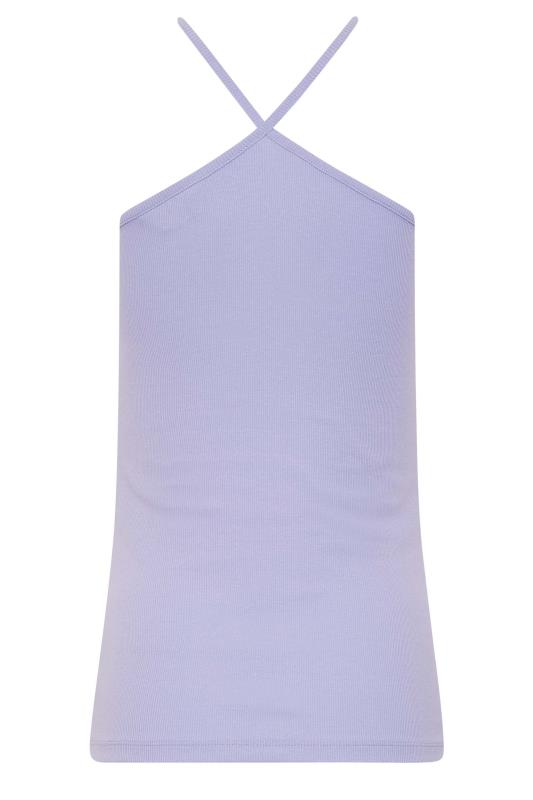 LTS Tall Women's Lilac Purple Halter Neck Vest Top | Long Tall Sally 7