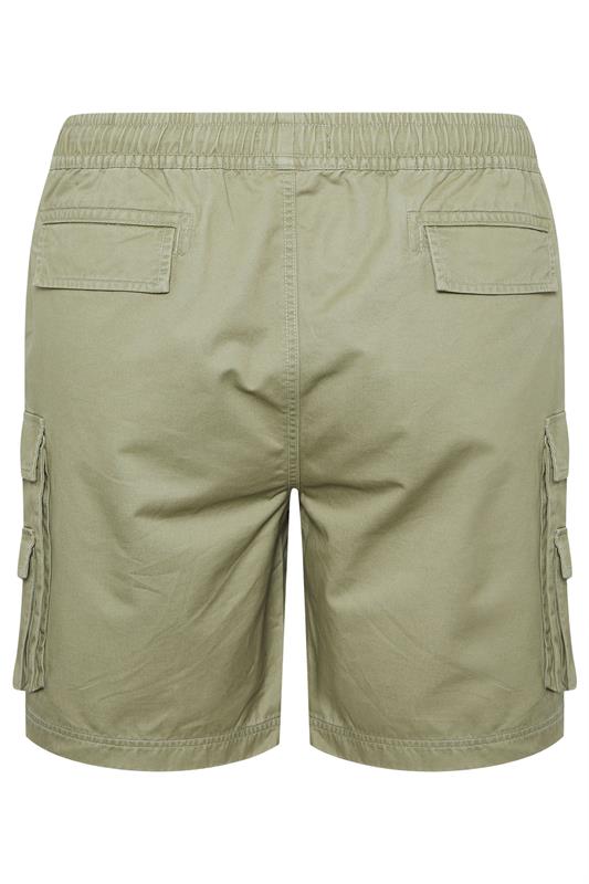 BadRhino Big & Tall Light Green Acid Washed Cargo Shorts | BadRhino 7