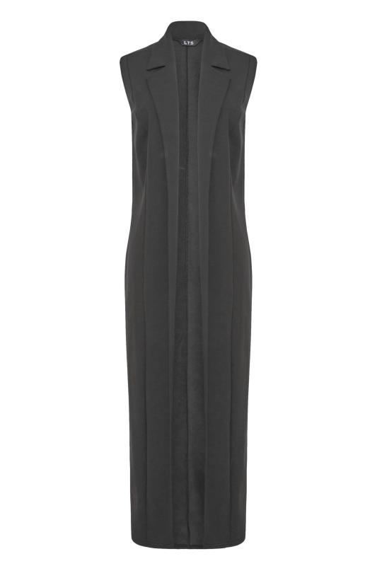 LTS Tall Women's Black Scuba Sleevless Longline Blazer | Long Tall Sally 6
