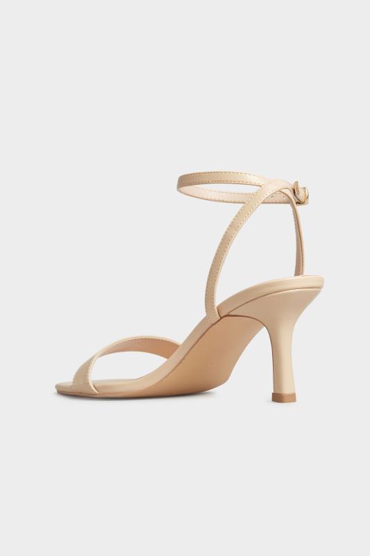 LTS Nude Skinny Two Part Heel Sandals In Standard D Fit 5