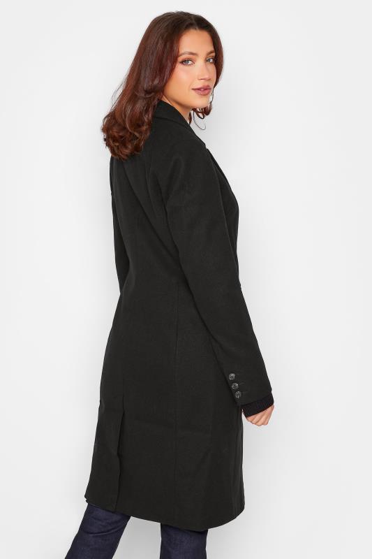 LTS Tall Women's Black Midi Formal Coat | Long Tall Sally 3