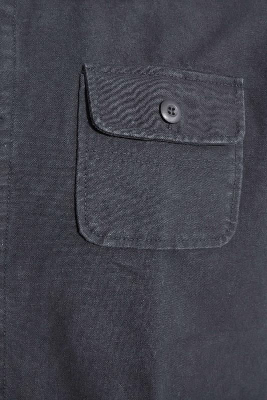 BadRhino Big & Tall Navy Blue Twill Overshirt Jacket | BadRhino 4