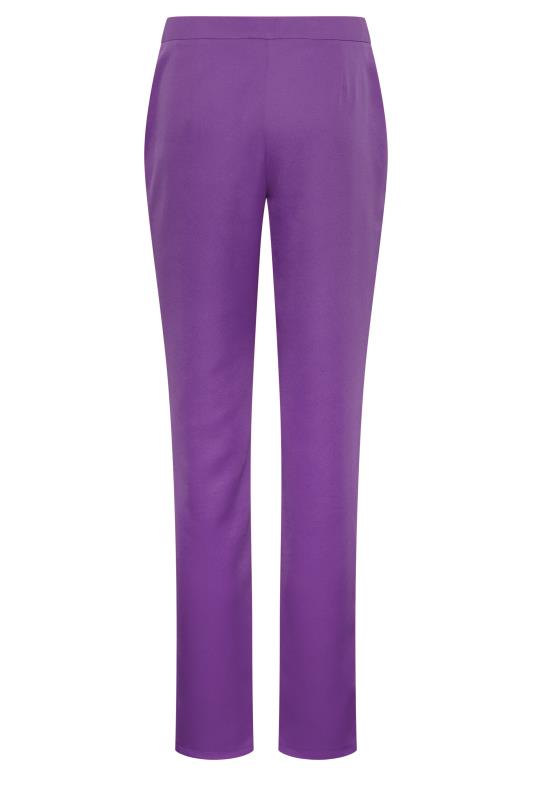 LTS Tall Women's Purple Scuba Crepe Slim Leg Trousers | Long Tall Sally  7