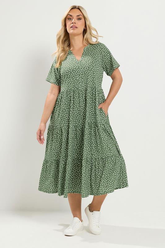 plus size sage green dresses She+Sky Bubble Sleeve Tiered Midi Dress designed to make you the star of the show with its lustrous finish AW.Bridal A-line V-Neck Floor Length