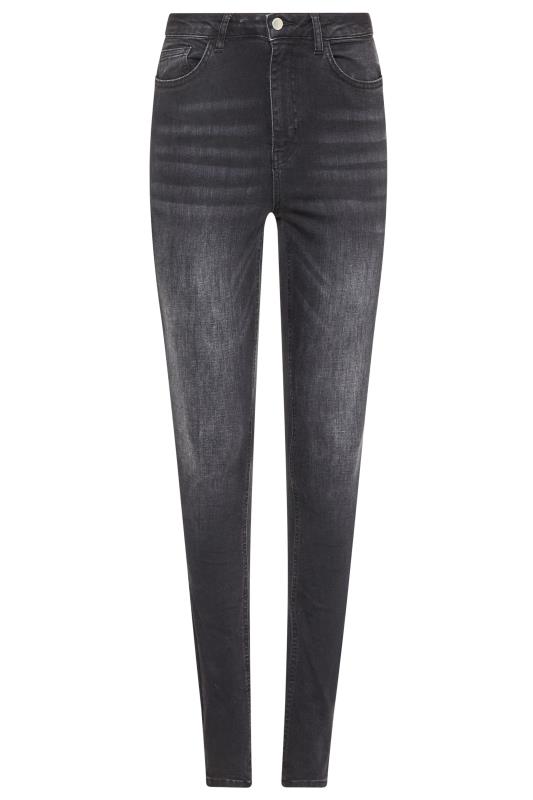 Washed Black Ultra Stretch Skinny Jeans | Long Tall Sally 4