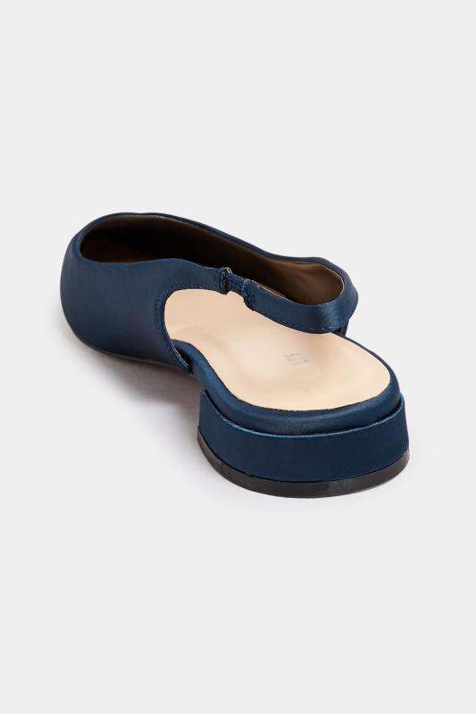 LTS Tall Navy Blue Slingback Point Pumps In Standard Fit | Long Tall Sally  4
