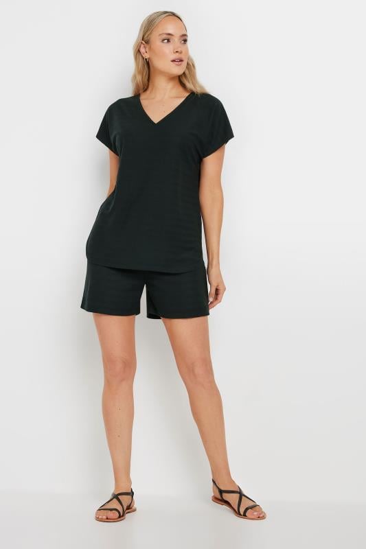 LTS Tall Black Shadow Stripe Shorts | Long Tall Sally 2