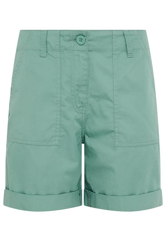 M&Co Green Cotton Poplin Shorts | M&Co 5