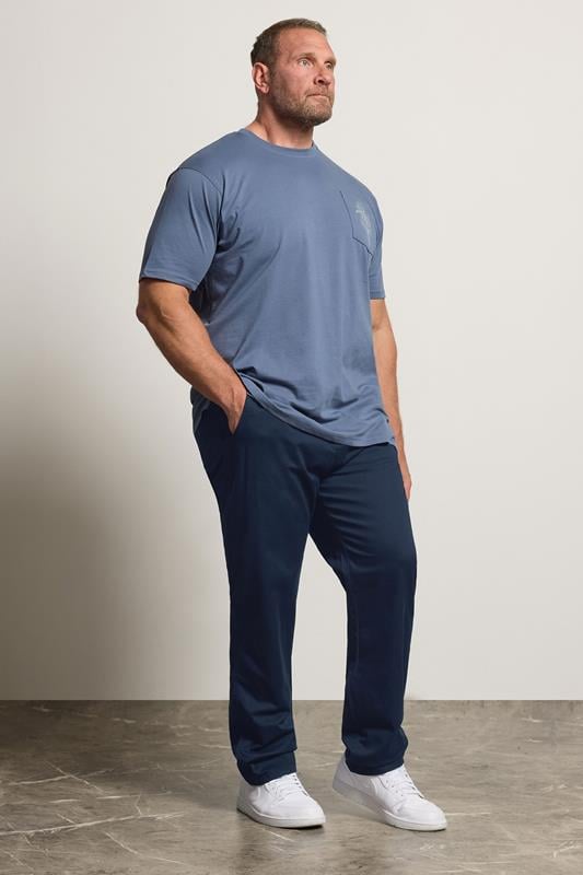  KAM 261 Big & Tall Pantalon chino bleu marine