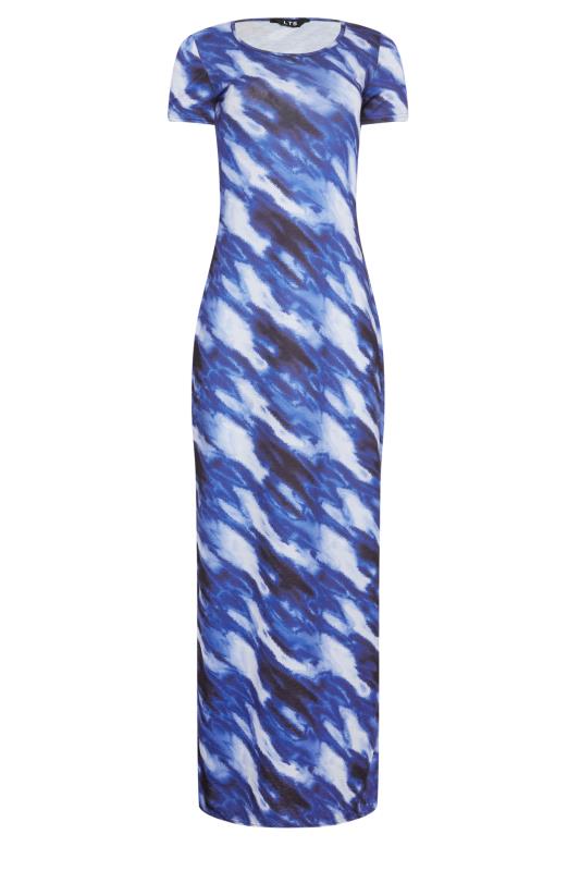 LTS Tall Womens Blue Abstract Print Maxi Dress | Long Tall Sally 6