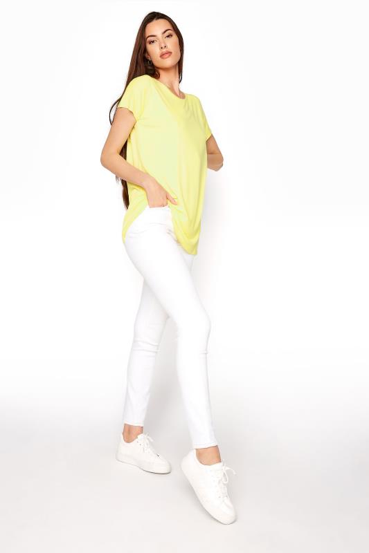 LTS Yellow Soft Touch Grown On Sleeve T-Shirt 2