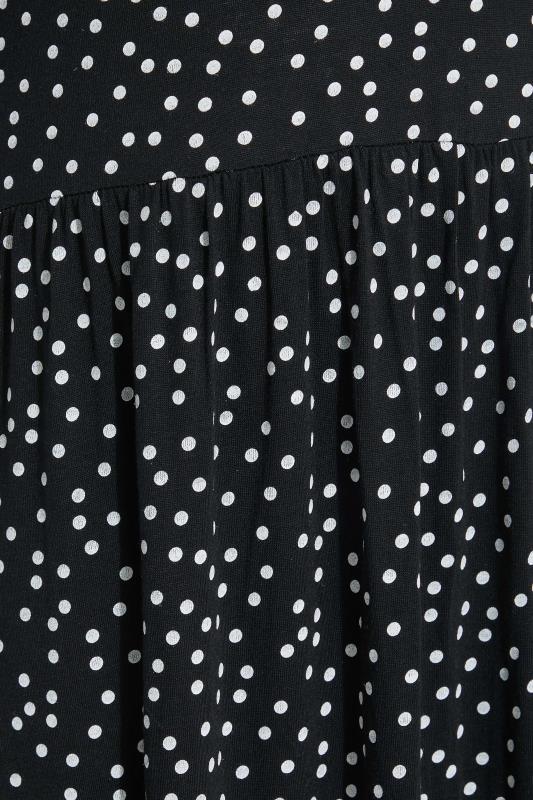 Petite Black Polka Dot Maxi Dress | PixieGirl 4