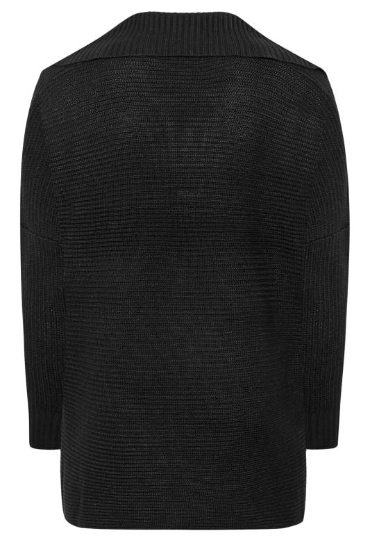 Plus Size Black Oversized Sailor Collar Jumper | Yours Clothing  7