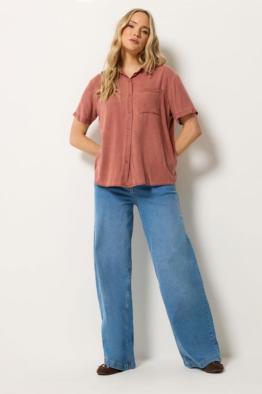LTS Tall Women's Rust Orange Short Sleeve Shirt | Long Tall Sally 1