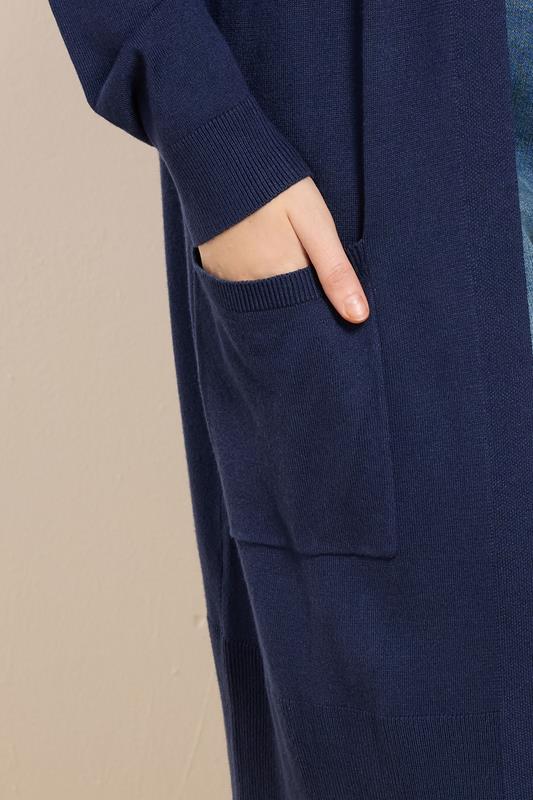 M&Co Navy Blue Longline Cardigan | M&Co 4