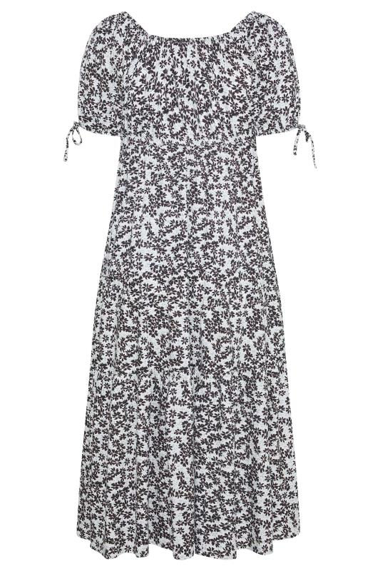 LIMITED COLLECTION Curve Black & White Daisy Maxi Dress 6