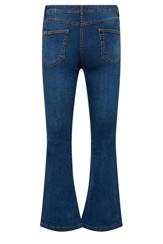 Petite Mid Blue ISLA Bootcut Jeans | PixieGirl 5