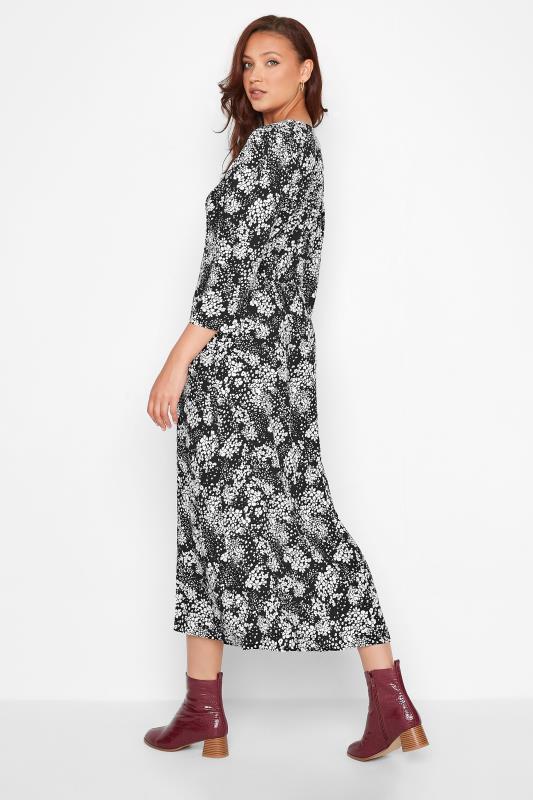 Tall Women's LTS Black Ditsy Floral Midi Dress | Long Tall Sally 4
