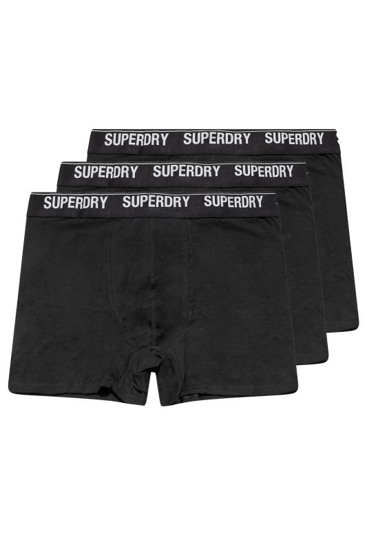 Men's  SUPERDRY 3 PACK Black Boxers