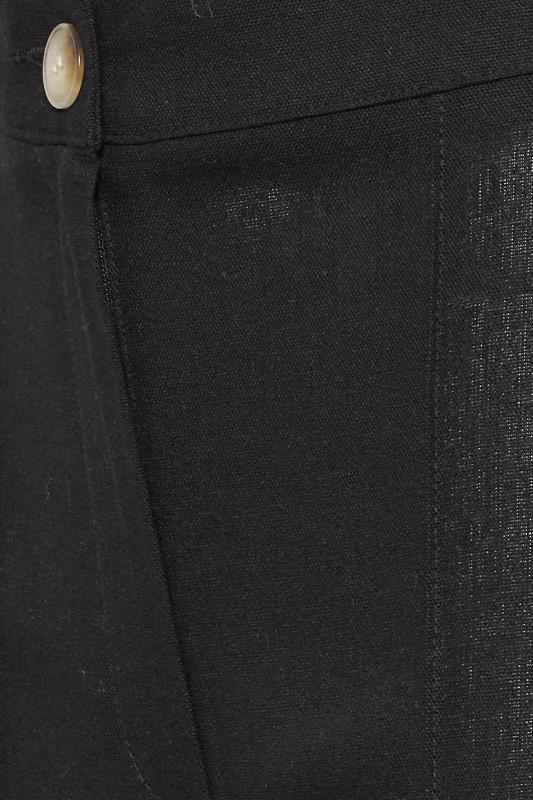 LTS Tall Black Linen Trousers | Long Tall Sally  3