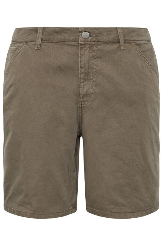 JACK & JONES Big & Tall Brown Worker Shorts | BadRhino 2