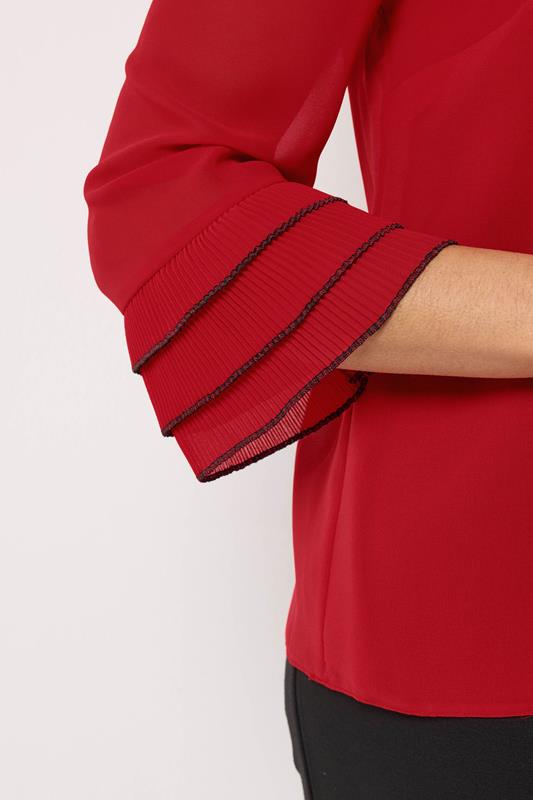 M&Co Red Frill Sleeve Blouse | M&Co 4