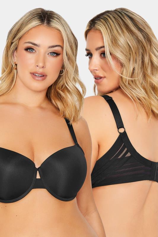 Plus Size  YOURS Curve Black Padded T-Shirt Bra