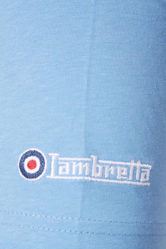 LAMBRETTA Navy Blue Target Raglan T-Shirt | BadRhino 3