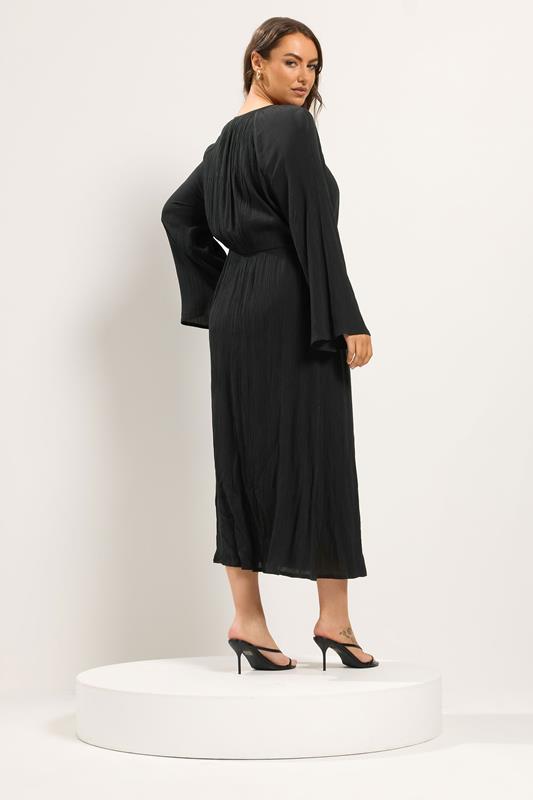 black kaftan maxi dress Yours Women's Niimee Black Crinkle Kaftan Maxi Dresssize 14