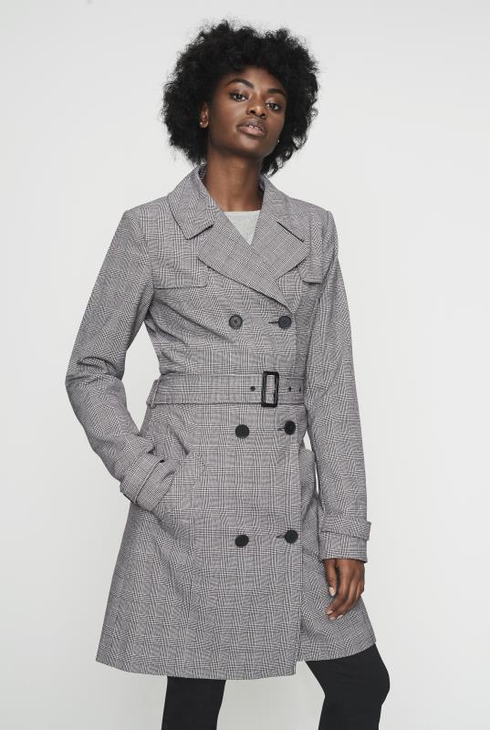 Checked Belted Trench Coat | Long Tall Sally