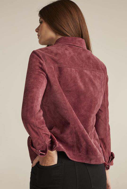 Burgundy Suede Jacket | Long Tall Sally