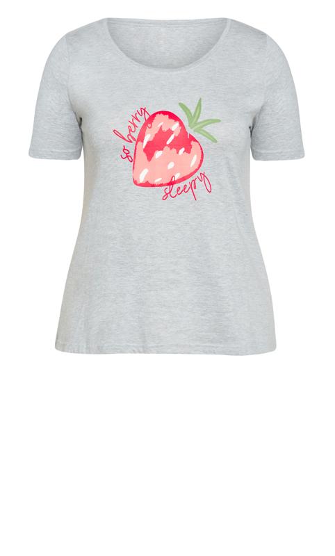 Strawberry Grey Sleep Shirt 8