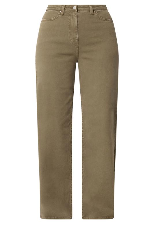 LTS Tall Women's Mocha Brown Washed Wide Leg Jeans | Long Tall Sally 5