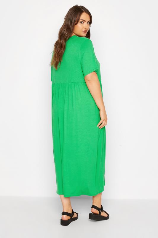LIMITED COLLECTION Curve Green Throw On Maxi Dress_D.jpg