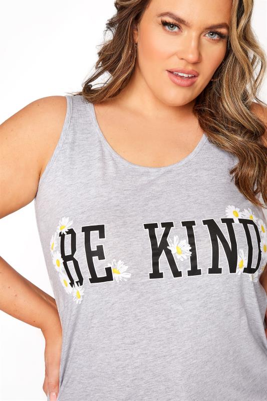 Grey Marl 'Be Kind' Slogan Vest_D.jpg