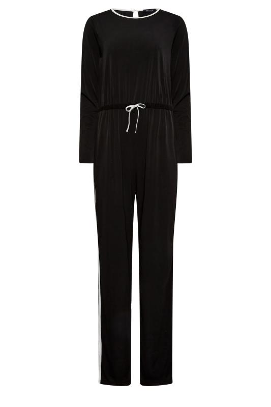 LTS Tall Women's Black Side Stripe Jumpsuit | Yours Clothing 6