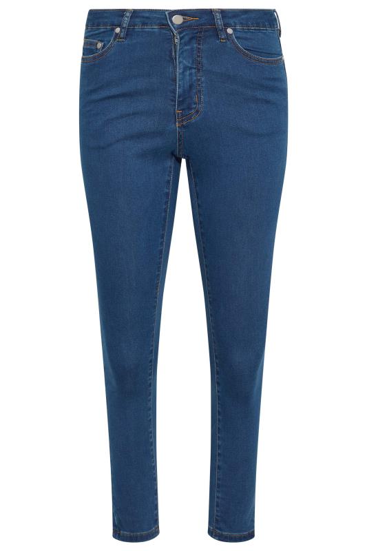 MADE FOR GOOD Petite Mid Blue Skinny Jeans 4