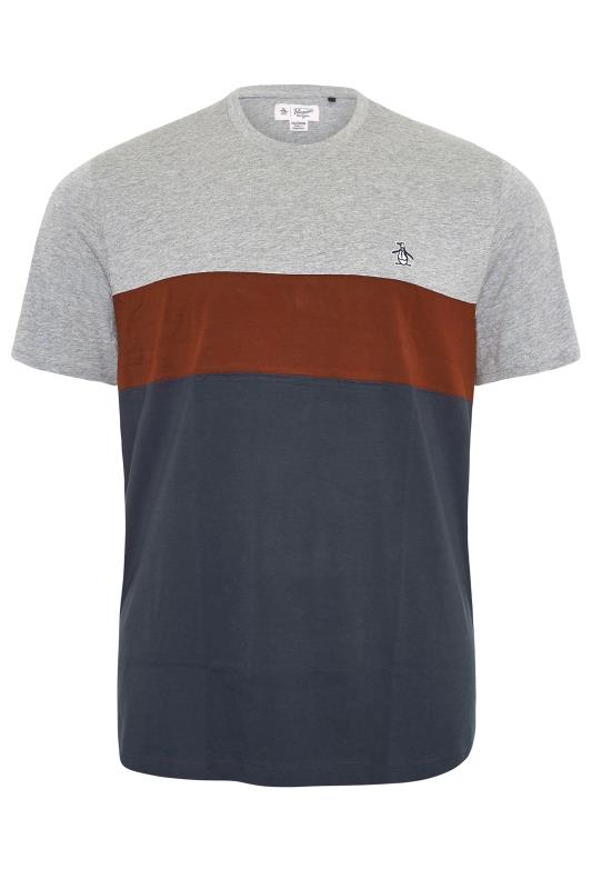 PENGUIN MUNSINGWEAR Big & Tall Grey Cut & Sew T-Shirt 1
