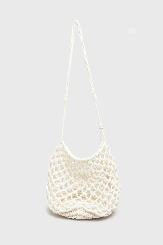White Crochet Shoulder Bag 3