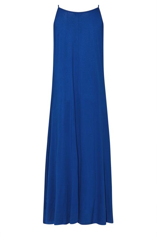 Plus Size Blue Crochet Neckline Sleeveless Maxi Dress | Yours Clothing 7