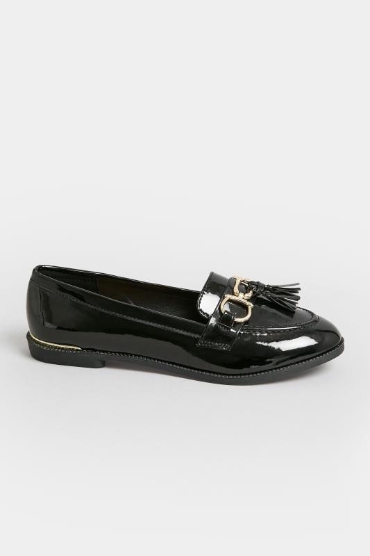 PixieGirl Black Patent Loafers In Standard Fit| PixieGirl 3