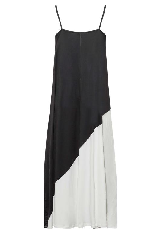 Plus Size Black Floral Print Colour Block Maxi Dress | Yours Clothing  7