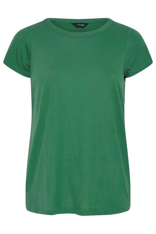 Plus Size Forest Green Short Sleeve T-Shirt | Yours Clothing 5